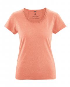 HempAge Hanf T-Shirt Breeze - Farbe peach aus Hanf und Bio-Baumwolle