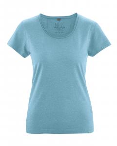 HempAge Hanf T-Shirt Breeze - Farbe wave aus Hanf und Bio-Baumwolle