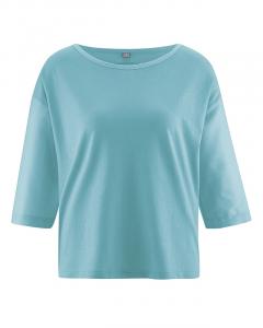 HempAge Hanf Shirt Meril - Farbe turquoise aus Hanf und Bio-Baumwolle