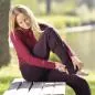 Preview: Spirit of Om Asana Hose - Farbe aubergine aus Bio-Baumwolle Preview: Spirit of Om Asana Hose - Farbe aubergine aus Bio-Baumwolle