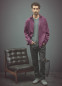 Preview: HempAge Hanf Hemd - Farbe purple aus Hanf und Bio-Baumwolle
