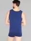 Mobile Preview: Hanf Herren Unterhemd - Farbe marine blue aus Hanf und Bio-Baumwolle