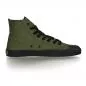 Preview: Ethletic Sneaker vegan HiCut Classic - Farbe camping green / black aus Bio-Baumwolle