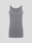 Preview: Hanf Damen Top Classic - Farbe steel grey aus Hanf und Bio-Baumwolle