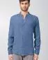 Preview: HempAge Hanf Stehkragenhemd - Farbe blueberry aus 100% Hanf