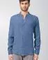 Mobile Preview: HempAge Hanf Stehkragenhemd - Farbe blueberry aus 100% Hanf