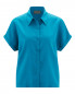 Preview: HempAge Hanf Bluse - Farbe azure aus 100% Lyocell