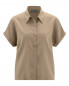 Preview: HempAge Hanf Bluse - Farbe shitake aus 100% Lyocell