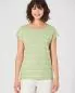 Preview: Frau mit HempAge Hanf T-Shirt Farbe matcha