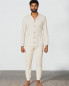 Preview: HempAge Unisex Hanf Pyjamahemd - Farbe natur aus Hanf und Bio-Baumwolle