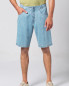 Preview: HempAge Hanf Denim Jeans Shorts - Farbe aqua aus Hanf und Bio-Baumwolle
