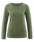 Preview: HempAge Hanf Langarmshirt - Farbe dove/pasture aus Hanf und Bio-Baumwolle
