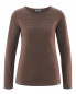 Preview: HempAge Hanf Langarmshirt - Farbe moss/wine aus Hanf und Bio-Baumwolle