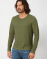 Preview: HempAge Hanf Langarmshirt - Farbe dove/pasture aus Hanf und Bio-Baumwolle