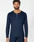 Preview: HempAge Hanf Langarm Shirt - Farbe navy aus Hanf und Bio-Baumwolle