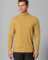 Preview: HempAge Hanf Langarmshirt - Farbe dijon aus Hanf und Bio-Baumwolle