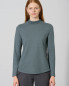 Preview: HempAge Hanf Langarmshirt - Farbe titan aus Hanf und Bio-Baumwolle