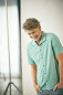 Preview: HempAge Hanf Hemd - Farbe sage aus Hanf und Bio-Baumwolle