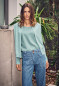 Preview: HempAge Hanf Cardigan - Farbe lake aus Hanf und Bio-Baumwolle