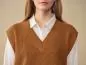 Preview: HempAge Hanf Pullunder - Farbe almond aus Hanf und Bio-Baumwolle