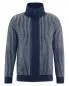 Preview: HempAge Hanf Strickjacke - Farbe navy / grey aus Hanf und Bio-Baumwolle