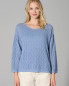 Preview: HempAge Hanf Pullover - Farbe water aus Hanf und Bio-Baumwolle