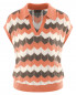 Preview: HempAge Hanf Pullunder - Farbe peach aus Hanf und Bio-Baumwolle