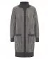 Preview: HempAge Hanf Strickjacke - Farbe anthrazit / natur aus Hanf und Bio-Baumwolle