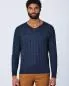 Preview: HempAge Hanf Pullover - Farbe navy aus Hanf und Bio-Baumwolle