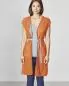 Preview: HempAge Hanf Weste - Farbe carrot / grey aus Hanf und Bio-Baumwolle