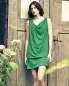 Preview: HempAge Hanf Kleid Leticia - Farbe smaragd aus Hanf und Bio-Baumwolle