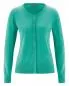 Preview: HempAge Hanf Sommer Cardigan - Farbe emerald aus Hanf und Bio-Baumwolle