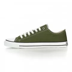 Ethletic Sneaker vegan LoCut Classic - Farbe camping green / white aus Bio-Baumwolle