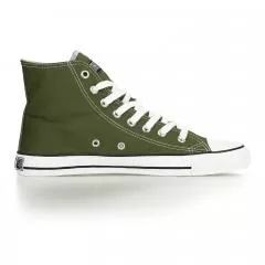 Ethletic Sneaker vegan HiCut Classic - Farbe camping green / white aus Bio-Baumwolle
