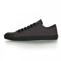 Ethletic Sneaker vegan LoCut Classic - Farbe pewter grey / black aus Bio-Baumwolle