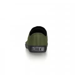 Ethletic Sneaker vegan LoCut Classic - Farbe camping green / black aus Bio-Baumwolle