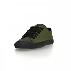 Ethletic Sneaker vegan LoCut Classic - Farbe camping green / black aus Bio-Baumwolle