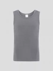 Hanf Herren Unterhemd - Farbe steel grey aus Hanf und Bio-Baumwolle
