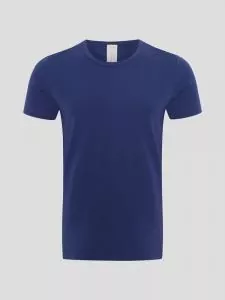 Hanf Herren Enges T-Shirt - Farbe marine blue aus Hanf und Bio-Baumwolle