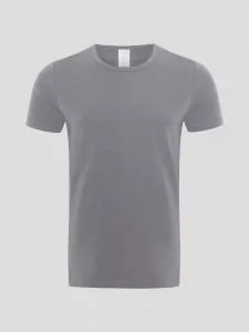 Hanf Herren Enges T-Shirt - Farbe steel grey aus Hanf und Bio-Baumwolle