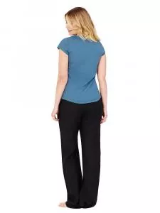 Hanf Unisex Lange Freizeithose - Farbe black aus 100% Hanf