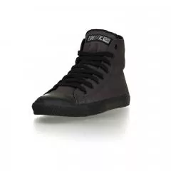 Ethletic Sneaker vegan HiCut Classic - Farbe pewter grey / black aus Bio-Baumwolle