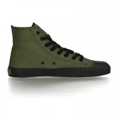 Ethletic Sneaker vegan HiCut Classic - Farbe camping green / black aus Bio-Baumwolle