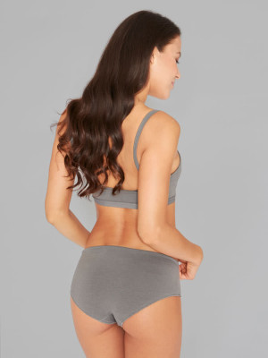 Hanf Damen klassischer Panty - Farbe steel grey aus Hanf und Bio-Baumwolle