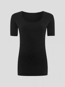 Hempro Hanf T-Shirt IDA - Farbe black aus Hanf und Bio-Baumwolle