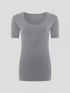 Hempro Hanf T-Shirt IDA - Farbe steel grey aus Hanf und Bio-Baumwolle