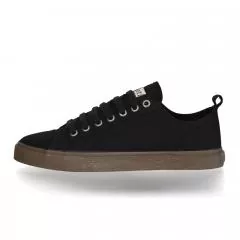 Ethletic Sneaker Goto vegan LoCut Collection 18 - Farbe jet black aus Bio-Baumwolle