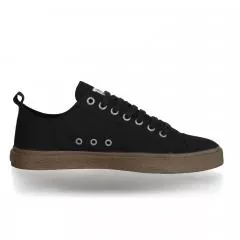 Ethletic Sneaker Goto vegan LoCut Collection 18 - Farbe jet black aus Bio-Baumwolle