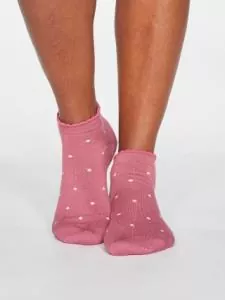 Hempro Bambus Socken Eudora Spotty - Farbe dark rose pink aus Bambus und Bio-Baumwolle