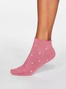 Hempro Bambus Socken Eudora Spotty - Farbe dark rose pink aus Bambus und Bio-Baumwolle